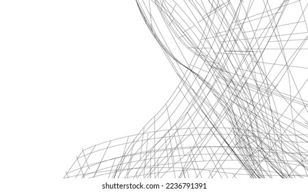 Resumen de la forma geométrica 3d ilustración