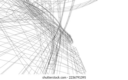 Resumen de la forma geométrica 3d ilustración