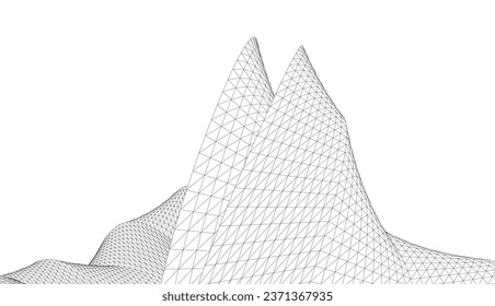 Abstract geometric shape 3d illustration