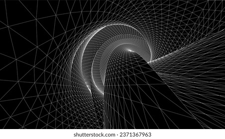 Abstract geometric shape 3d illustration