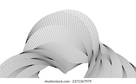 Abstract geometric shape 3d illustration