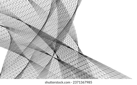 Resumen de la forma geométrica 3d ilustración