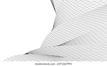 Abstract geometric shape 3d illustration