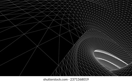 Abstract geometric shape 3d illustration