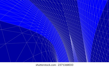 Abstract geometric shape 3d illustration