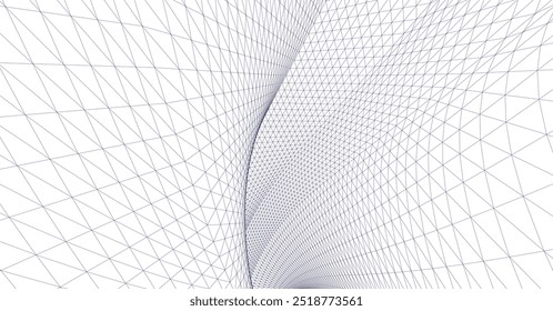 Forma geométrica abstracta 3D ilustración