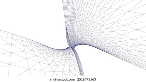 ilustração 3d de forma geométrica abstrata