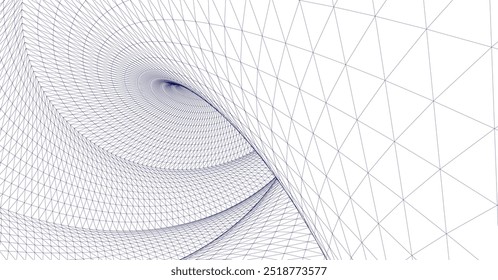 abstrakte geometrische Form 3D-Illustration