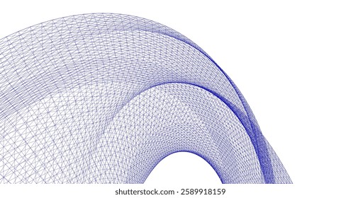 abstract geometric shape 3d illustration