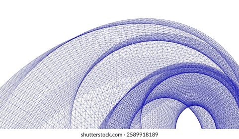 abstract geometric shape 3d illustration