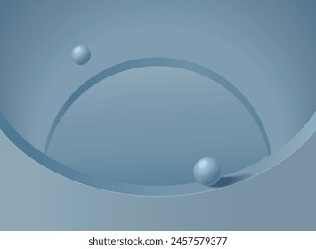 Abstract geometric shape arch style background, abstract minimal scene for products stage showcase, promotion display. Vector pastel geometric forms.