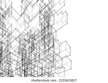 abstract geometric shape architectural background