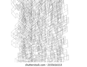 fondo de arquitectura de forma geométrica abstracta