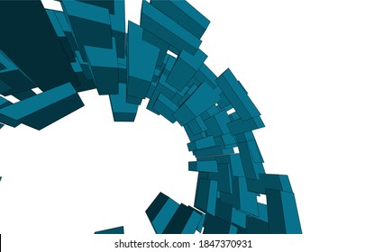 abstract geometric shape backdrop vector 3d illustration