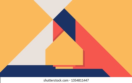 Abstract Geometric Shape Background.