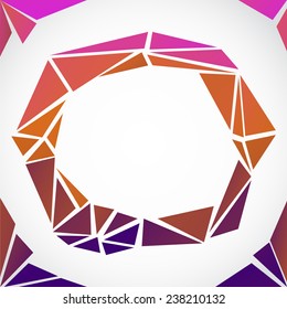 Abstract geometric shape background 