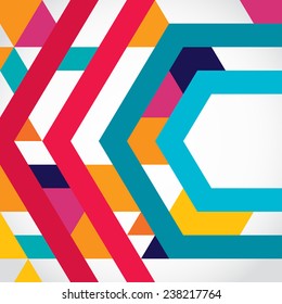 Abstract geometric shape background 