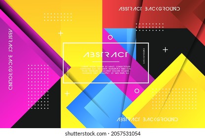 abstract geometric shape background banner design