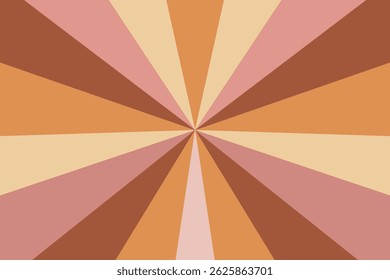 Abstract geometric shape background with boho style. Triangular pattern with earth tone colors. Concept of minimal, bohemian, simple line, peach, beige, modern for wallpaper, backdrop, texture.