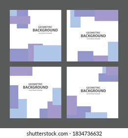 Abstract geometric shape background collection set vector design
