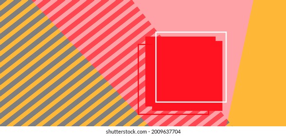 Abstract geometric shape background. Colorful Pattern greeting card design.