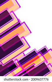 Abstract geometric shape background. Colorful Pattern greeting card design.