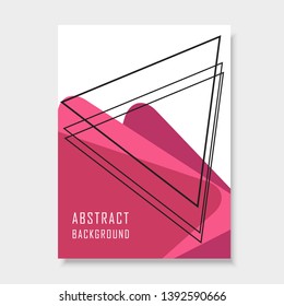 Abstract geometric shape background for cover, flyer, poster, brochure or banner design