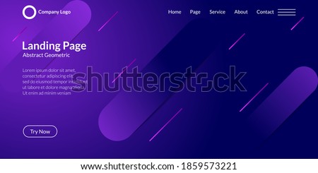 Abstract geometric shape background in dark purple gradation. Perfectly used for landing pages, websites, banners, posters, events, etc. Vector illustration