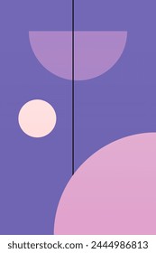 Abstract geometric shape background. Flat abstract shape art background