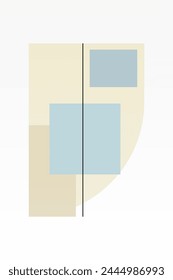 Abstract geometric shape background. Flat abstract shape art background