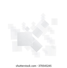 Abstract geometric shape background from gray squares
