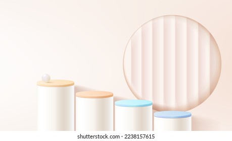 Abstract geometric shape background, modern minimalist mock up for podium display or showcase