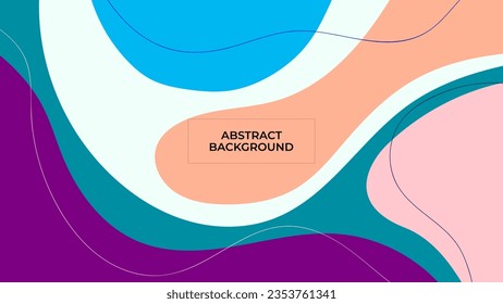 ABSTRACT GEOMETRIC SHAPE BACKGROUND PASTEL COLOR VECTOR DESIGN TEMPLATE FOR WALLPAPER, COVER DESIGN, HOMEPAGE DESIGN