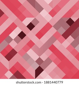 Resumen del fondo de la forma geométrica. Fondo de triángulos rosados. Fondo de mosaico rosa abstracto. Patrón sin inconvenientes con elementos decorativos geométricos y abstractos. Ilustración del vector EPS 10.