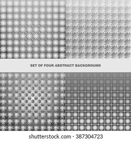Abstract geometric shape background set. Vector illustration