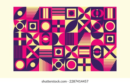 Abstract geometric shape background template copy space for poster, banner, or landing page