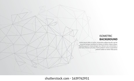 Abstract geometric shape background vector