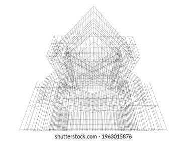 abstract geometric shape background vector illustration