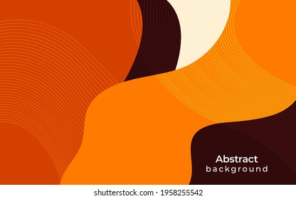 abstract geometric shape background with wave line