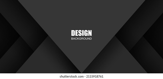 Abstract. Geometric shape black overlab background. Vector.