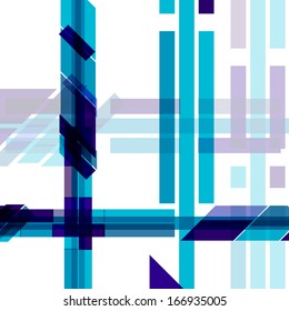 Abstract geometric shape, color background
