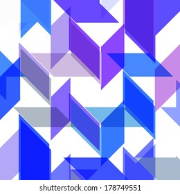 Abstract geometric shape, color background