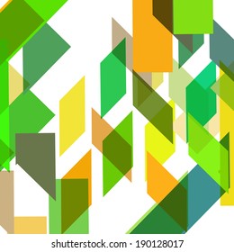 Abstract geometric shape, color background
