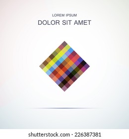 Abstract geometric shape colorful concept art