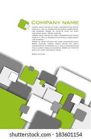 Abstract geometric shape from colors cubes