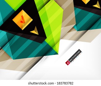 Abstract geometric shape composition