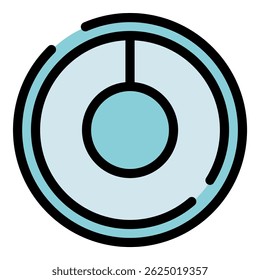 Forma geométrica abstrata com círculos e linhas concêntricos