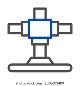 Abstract geometric shape, concept of connection, communication, and technology.