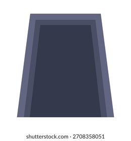 Forma geométrica abstrata com tons de azul escuro
