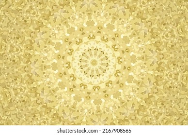 Abstract geometric shape, decorative circle on yellow background